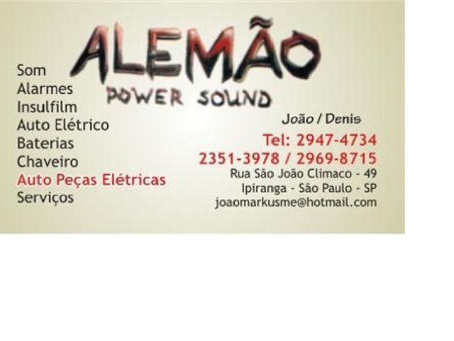 Alemão Power Sound - São Paulo / SP